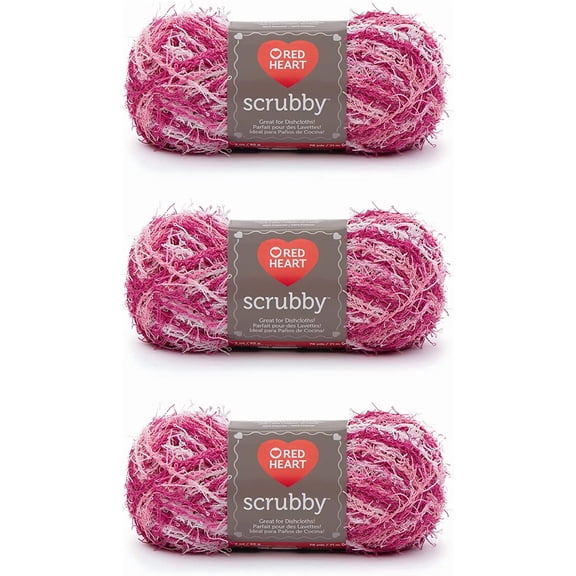 YANTONG Scrubby Candy Yarn - 3 Pack of 85g/3oz - Polyester - 4 Medium (Worsted) - 78 Yards - Knitting/Crochet