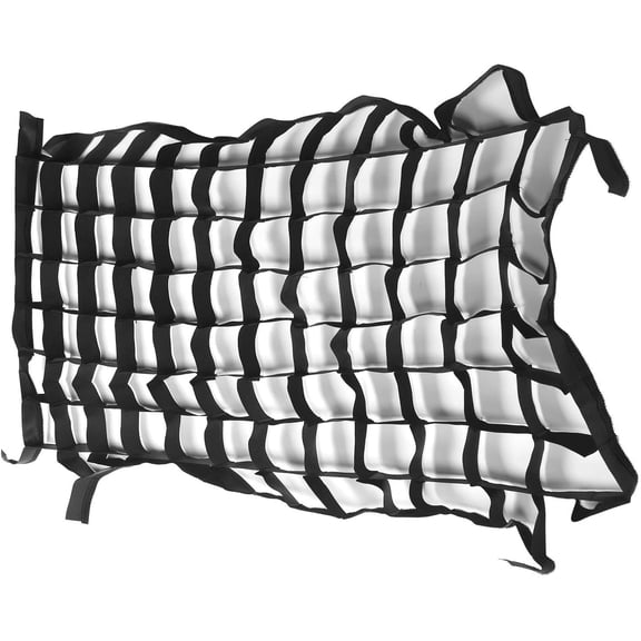 YANTONG Softbox Cellular Grid, Black Nylon 50x70cm Foldable Softbox Cellular Grid Mesh Photography Honeycomb Grid for Photography Studio Accessories, for 4Corner Soft Light Box