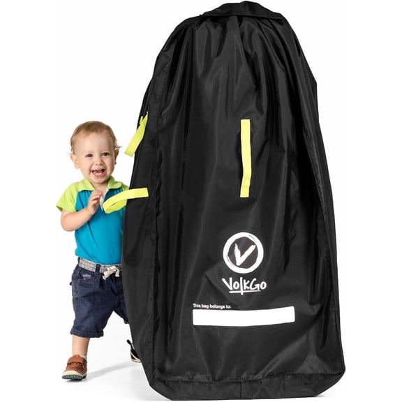 YANTONG Super Extra Large Stroller Bag for Airplane with Padded Backpack Shoulder Straps, Double Stroller Cover for Air Travel, Jogger & Carrier - Fits All, Gate Check Bag, Waterproof Travel Cover.