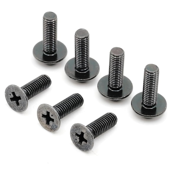 YANTONG TV Stand Screws Compatible with Vizio E601i-A3 | (E601iA3), Complete Feet / Legs Screw Set, Black Plated, Metric Steel Screws, Pack of 7