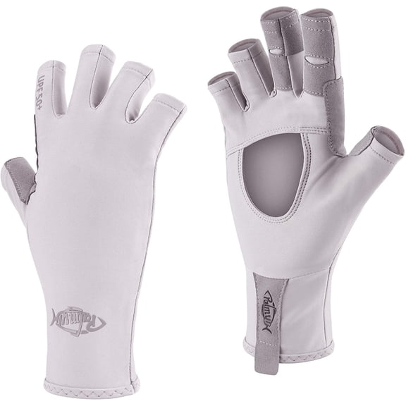 YANTONG UV Protection Fishing Fingerless Gloves UPF50+ Sun Gloves Men Women for Kayaking, Hiking, Paddling, Driving, Canoeing, Rowing