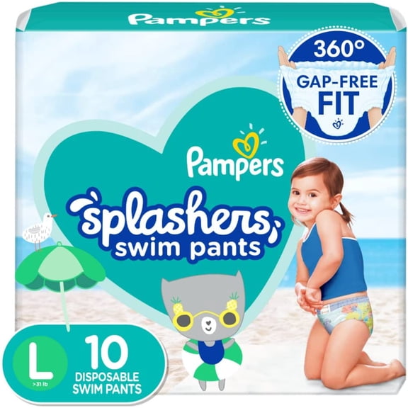 YANTONG splashers Swim Diapers Large 10 ct