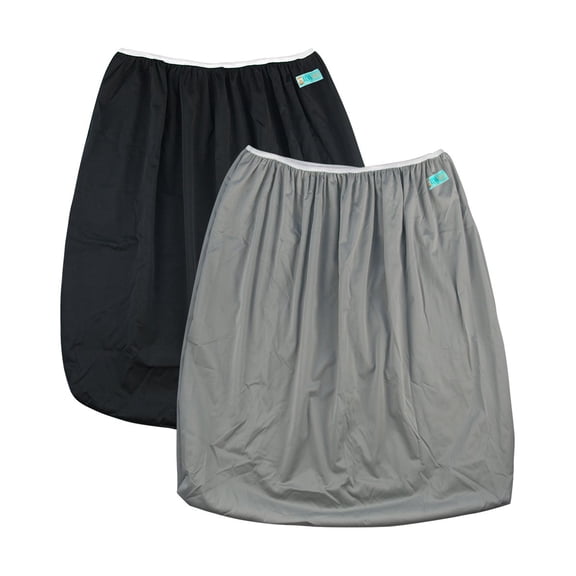 YANTONGBABY 2 Pack Reusable Diaper Pail Liner for Cloth Diaper,Rubbish Bag,Laundry,Fits for 13.3 Gallon Trash Can and Diaper Pails,Kitchen Garbage Cans Black +Gray PL-B2629