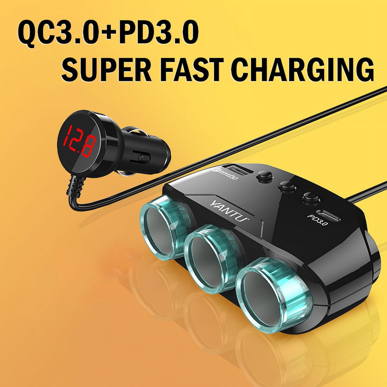 12V Car Adapter for All Comfier Neck Back Massage Cushion Cigarette Lighter  Car Charger Adapter