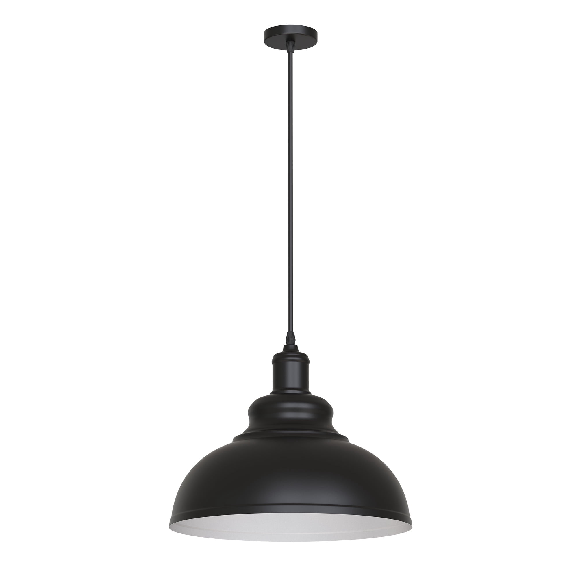 YANXUN Farmhouse Pendant Light, 1-Light Industrial Hanging Light Fixture, Rustic Barn Dome Ceiling Hanging Lamp for Dining Room Kitchen Island