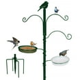 thumbnail image 1 of YANZ Bird Feeder Pole, Premium Bird Feeder Stand Outside,Bird Feeding Station Outdoors, 72.8" Tall A Multi Feeder Hanging Kit, Bird Bath for Wild Birds, with Five-Prong Base, 1 of 7