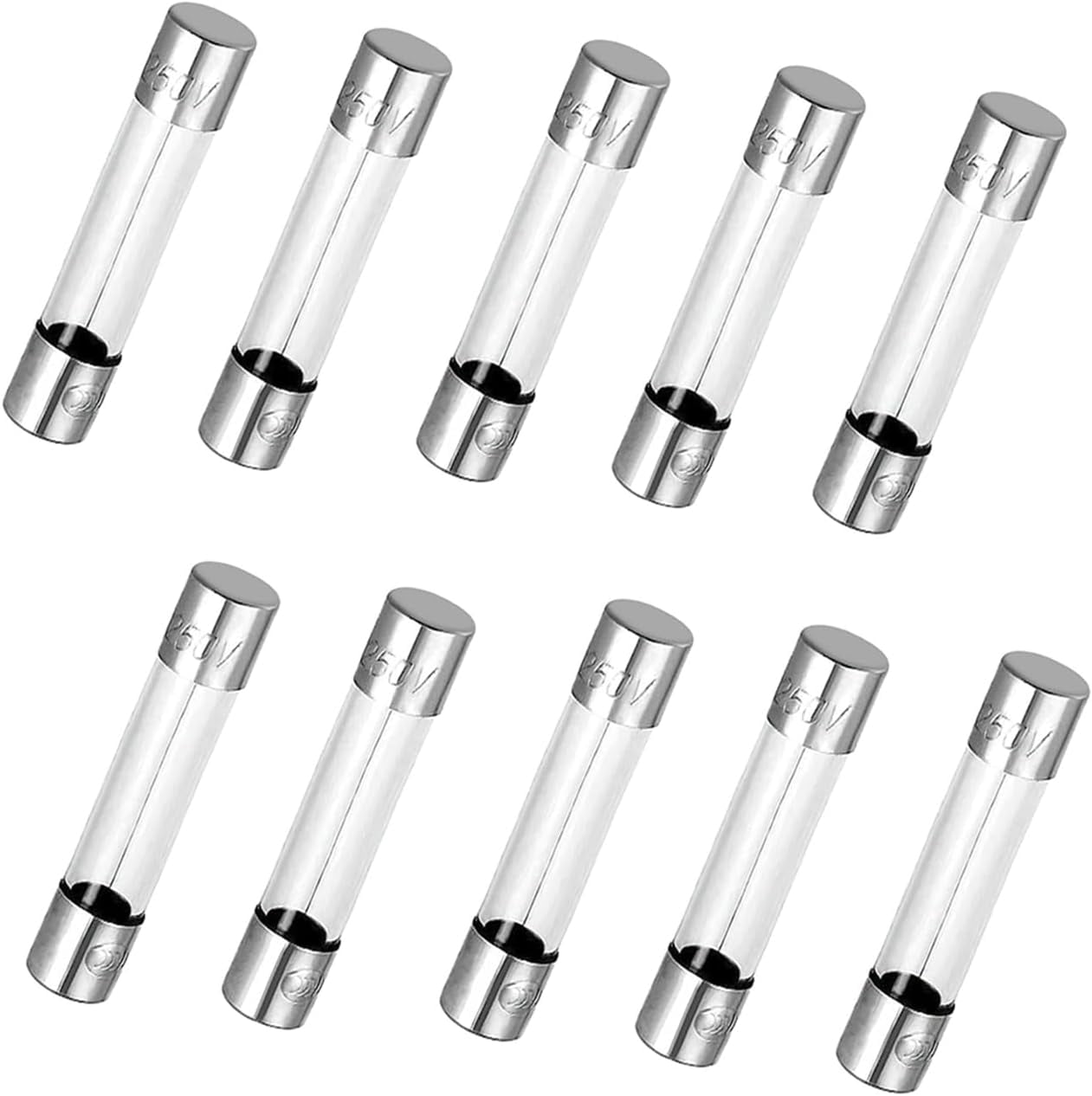 YAOAWE 10pcs Pellet Grill Glass Fuses Replacement for Pit Boss, Traeger, Camp Chef, Green