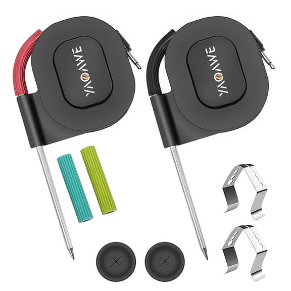 YAOAWE 2-Pack iGrill Pro Meat Probe Replacement for Weber Genesis/Spirit Gas Grills and SmokeFire Pellet Grills, 2.5mm Plug Temperature Probe Kit for Weber