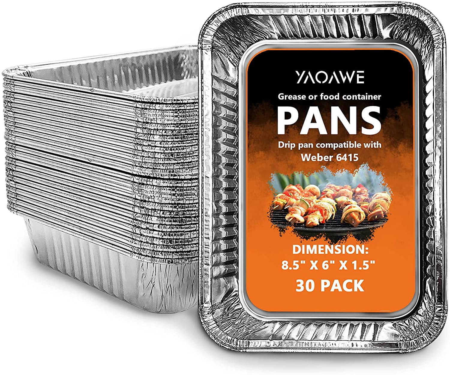 YAOAWE 30Pack 6415 Drip Pans Compatible for er Spirit Series, Genesis Series, Q Series