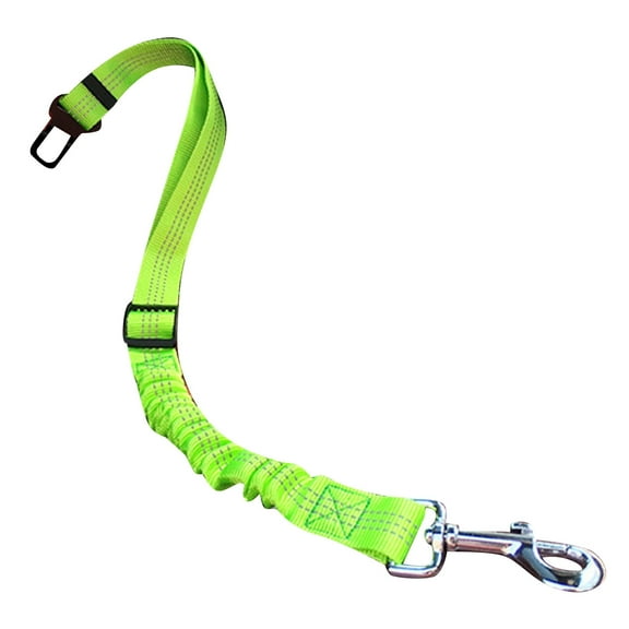 Secure Elastic Dog Car Seat Belt Leash with Reflective Adjustable Tether for Vehicle Pet Travel Restraint