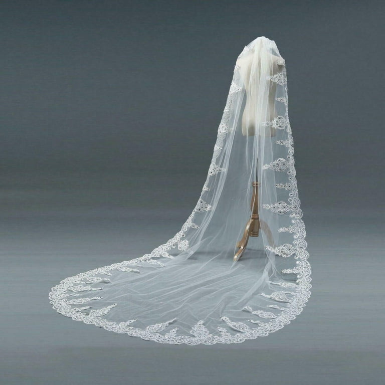 YAOLAN Ivory Bridal Wedding Veil, 197 display picture 3