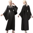 thumbnail image 1 of YAOLAN Women's Silk Kimono Long Robe Satin Bridesmaid Wedding Sleepwear Plus Size, 1 of 29