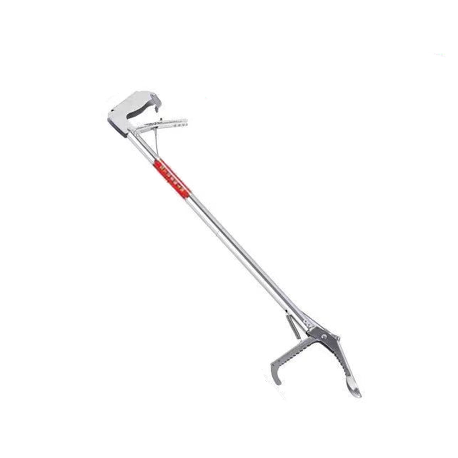 43 Inch Snake Tongs Reptile Grabber - Stainless Steel Wide Jaw Catcher With Rubber Grip, Professional Handling Tool