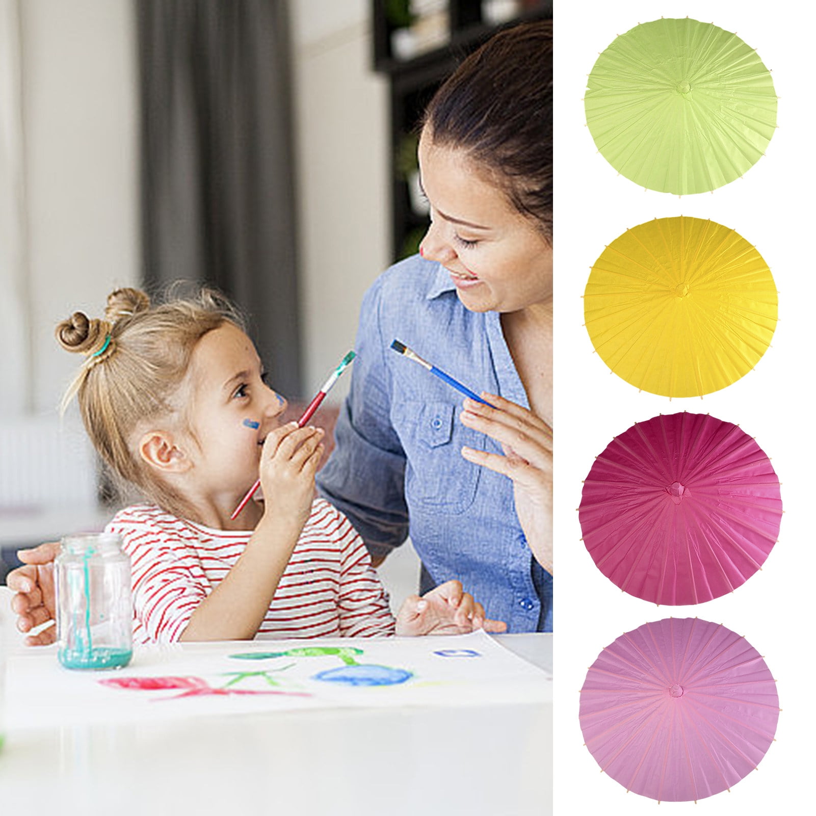 YAOMOBB Traditional Chinese Umbrella Decorative Paper Umbrella Children ...