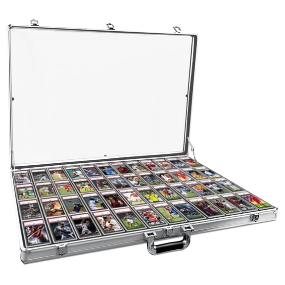 YAOYAO LAND Portable Trade Show Display Case,Transparent Acrylic Display Case for Cards,Card Show Display case,Can Store Anti-Ultraviolet Cards for Jewelry, Trading Card, Collectibles Shows
