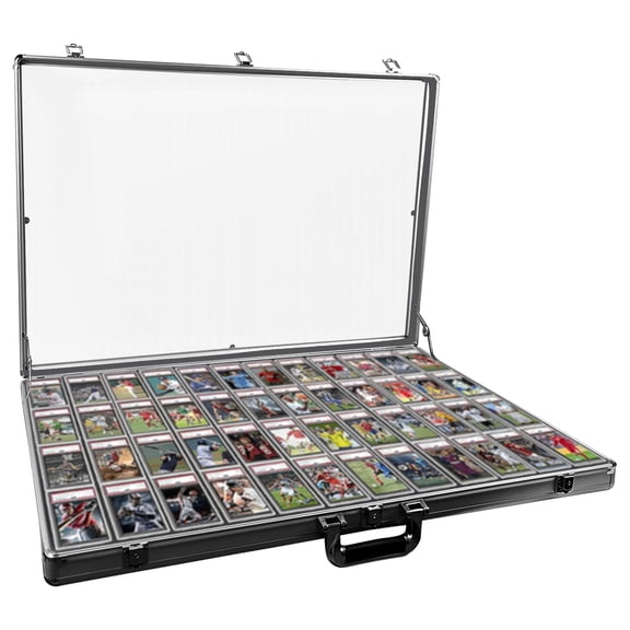 YAOYAO LAND Portable Trade Show Display Case,Transparent Acrylic Display Case for Cards,Card Show Display case,Can Store Anti-Ultraviolet Cards for Jewelry, Trading Card, Collectibles Shows