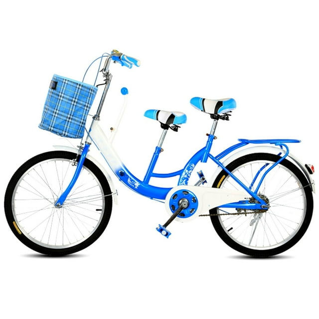 YAPENG 24 inch Womens Beach Cruiser Bike with Child Bike Seat