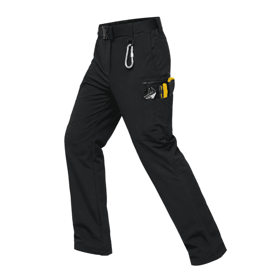 YAPPO Men's Work Pants, Water-Resistant Stretch Hiking Cargo Pants with 9 Pockets