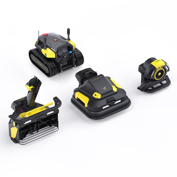 YARBO Robot Lawn Mower Pro, Blower and Snow Blower, Wire-Free Setup, App Control Robotic Lawnmower with 0.8"-4.0" Cutting Height
