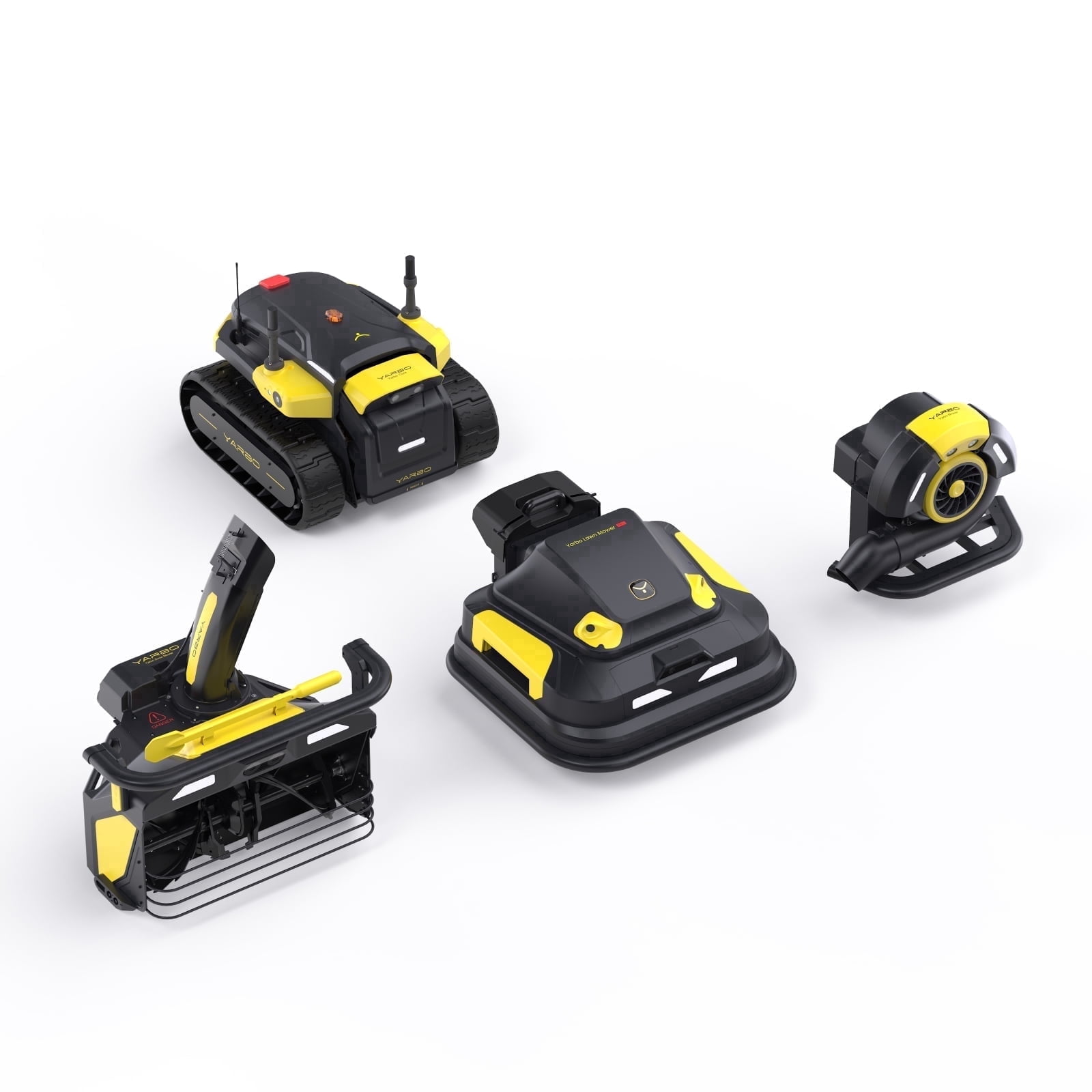 YARBO Robot Lawn Mower Pro, Blower and Snow Blower,  Wire-Free Setup, App Control Robotic Lawnmower with 0.8"-4.0" Cutting Height