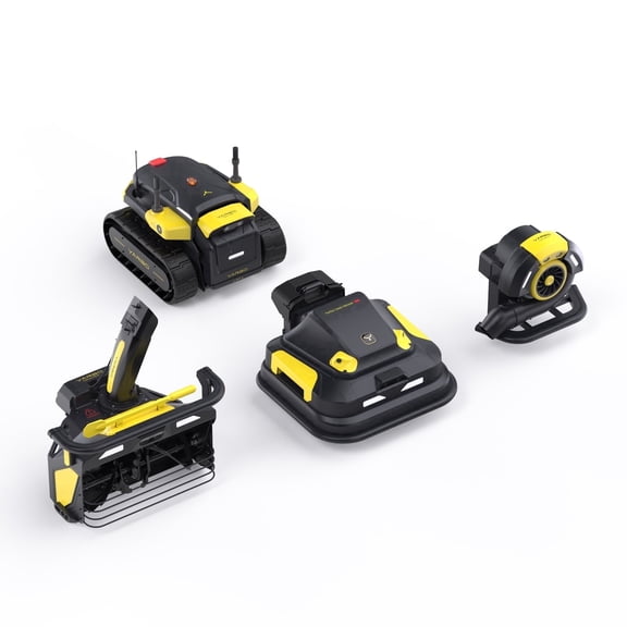 YARBO Robot Lawn Mower Pro, Blower and Snow Blower,  Wire-Free Setup, App Control Robotic Lawnmower with 0.8"-4.0" Cutting Height