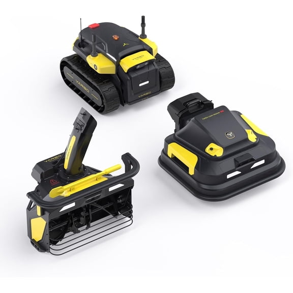 YARBO Robot Lawn Mower Pro and Snow Blower with Modular Design, Auto-Recharging, AI Multi-Zone Mapping & RTK GPS for Navigation