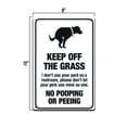 thumbnail image 1 of YARD SIGN 8X12 NO DOGS POOPING OR PEEING ON LAWN GIFT, 1 of 5
