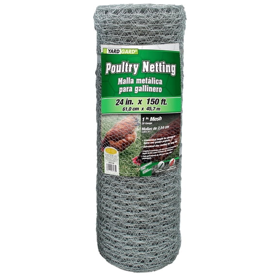 YARDGARD 2 Foot X 150 foot 1 Inch Mesh Poultry Netting