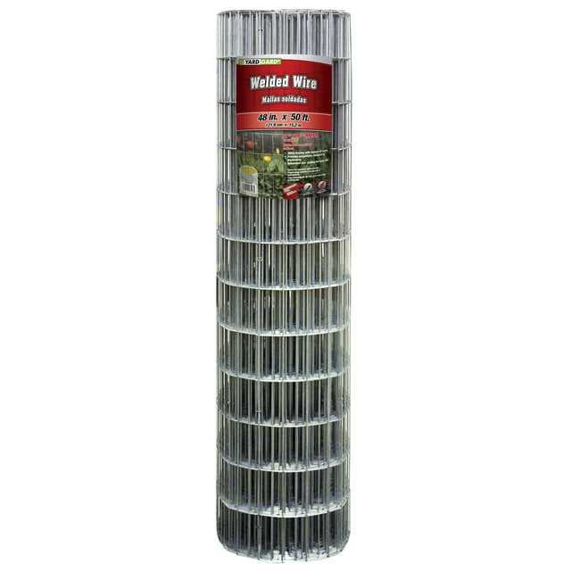 YARDGARD 2 Inch By 4 Inch Mesh, 48 Inch by 50 Foot Galvanized Welded Wire Fence