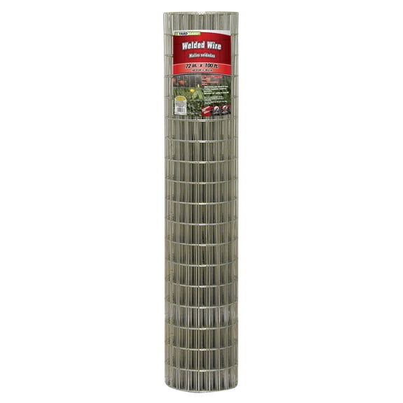 YARDGARD 2 Inch by 4 Inch Mesh, 72 Inch by 100 Foot 14 Gauge Galvanized Welded Wire Fence