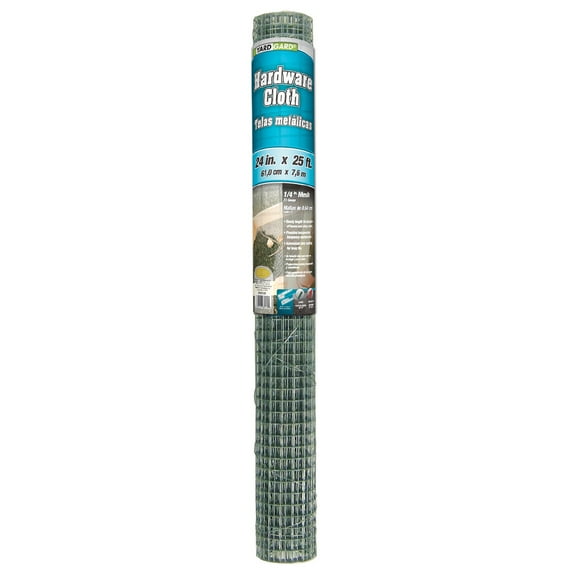 YARDGARD 2’ x 25’ Galvanized Hardware Cloth Netting with Double Coated Rust Resistance