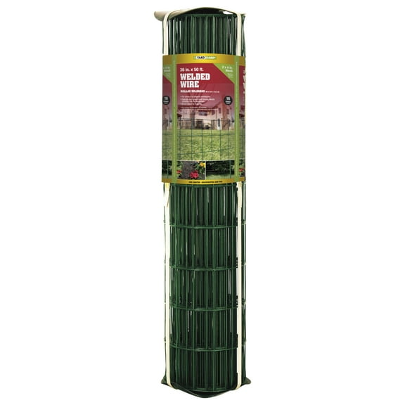 YARDGARD 36 inch by 50-foot 14 gauge Including Green PVC Coating 2 inch by 4 inch mesh Welded Wire