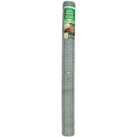 YARDGARD 4 Foot X 50 Foot 1 Inch Mesh Poultry Netting