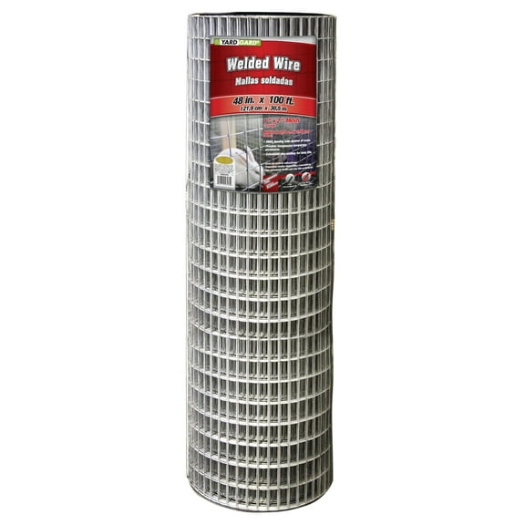YARDGARD 48 inch by 100 foot 14 gauge 1 inch by 2 inch mesh galvanized welded wire Fences