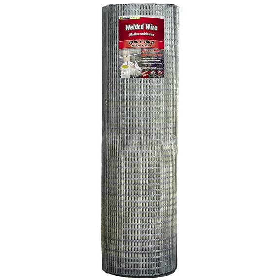 YARDGARD 48 inch by 100 foot 16 gauge 1/2 inch by 1 inch mech galvanized welded wire