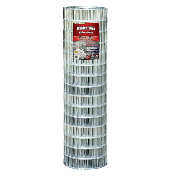 YARDGARD 60 inch by 100 foot 12.5 gauge 2 inch by 4 inch mesh galvanized welded wire