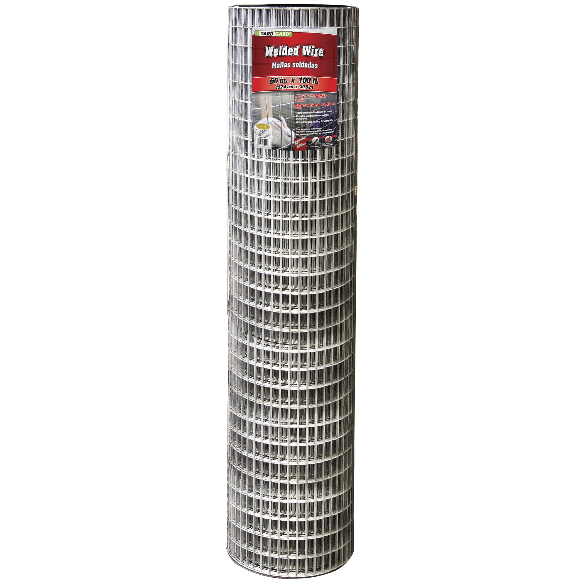 Galvanized Silver Metal 5 ft x 100 ft Welded Wire Fence