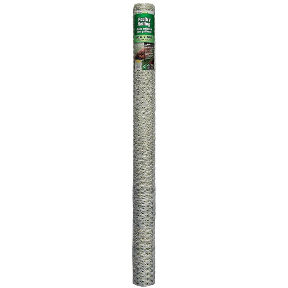 YARDGARD 60" x 50' 1" Mesh Hexagonal Poultry Netting