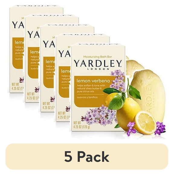 (5 pack) YARDLEY LEMON VERBENA, 4.25 oz