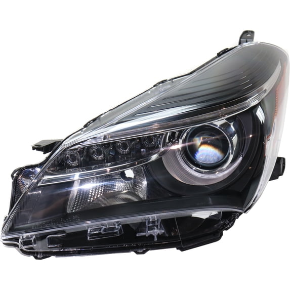 YARIS 15-17 HEAD LAMP LH, Lens and Housing, Halogen, SE Model, Projector Type, w/ LED Daytime Running Light - CAPA