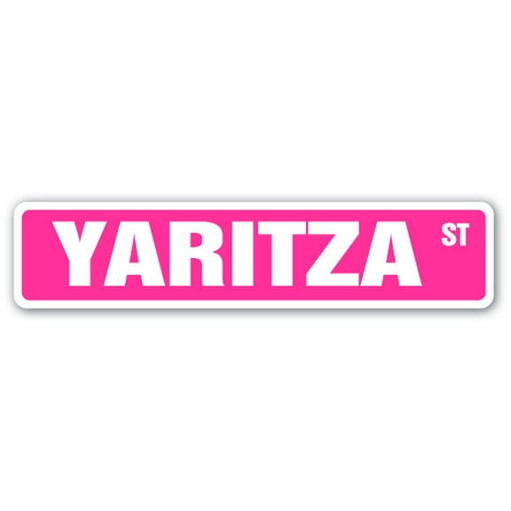 YARITZA Street Sign Childrens Name Room Sign | Indoor/Outdoor |  30" Wide