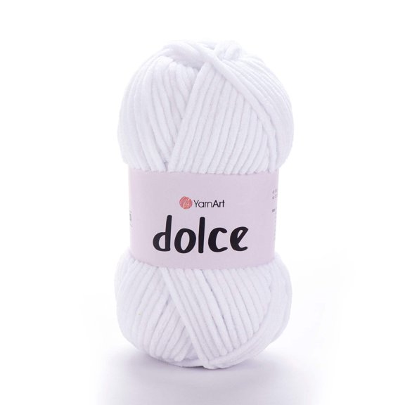 Dolce Chenille Velvet Super Bulky Yarn Blanket & Amigurumi Crochet Yarn by Yarnart - 100g (3.53oz), 131 Yards - Color 741