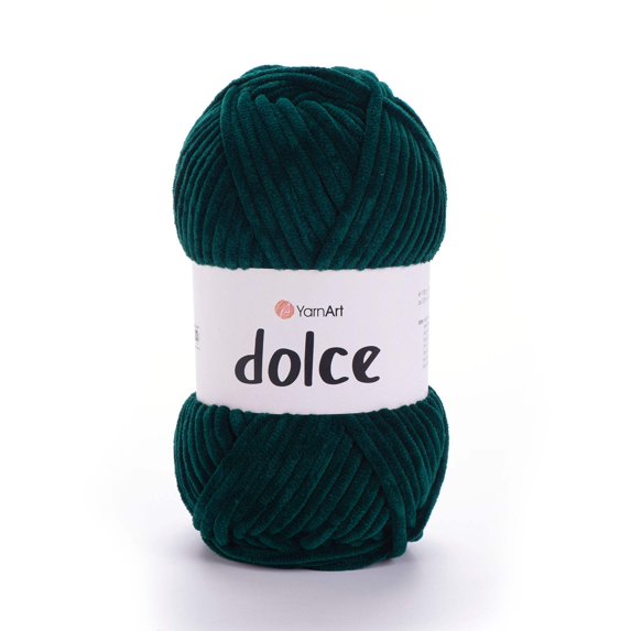 Dolce Chenille Velvet Super Bulky Yarn Blanket & Amigurumi Crochet Yarn by Yarnart - 100g (3.53oz), 131 Yards - Color 774