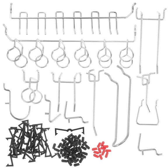 HOOWIFFY 1Set Pegboard Tool Hooks Heavy Duty Iron Hooks for Pegboard Storage