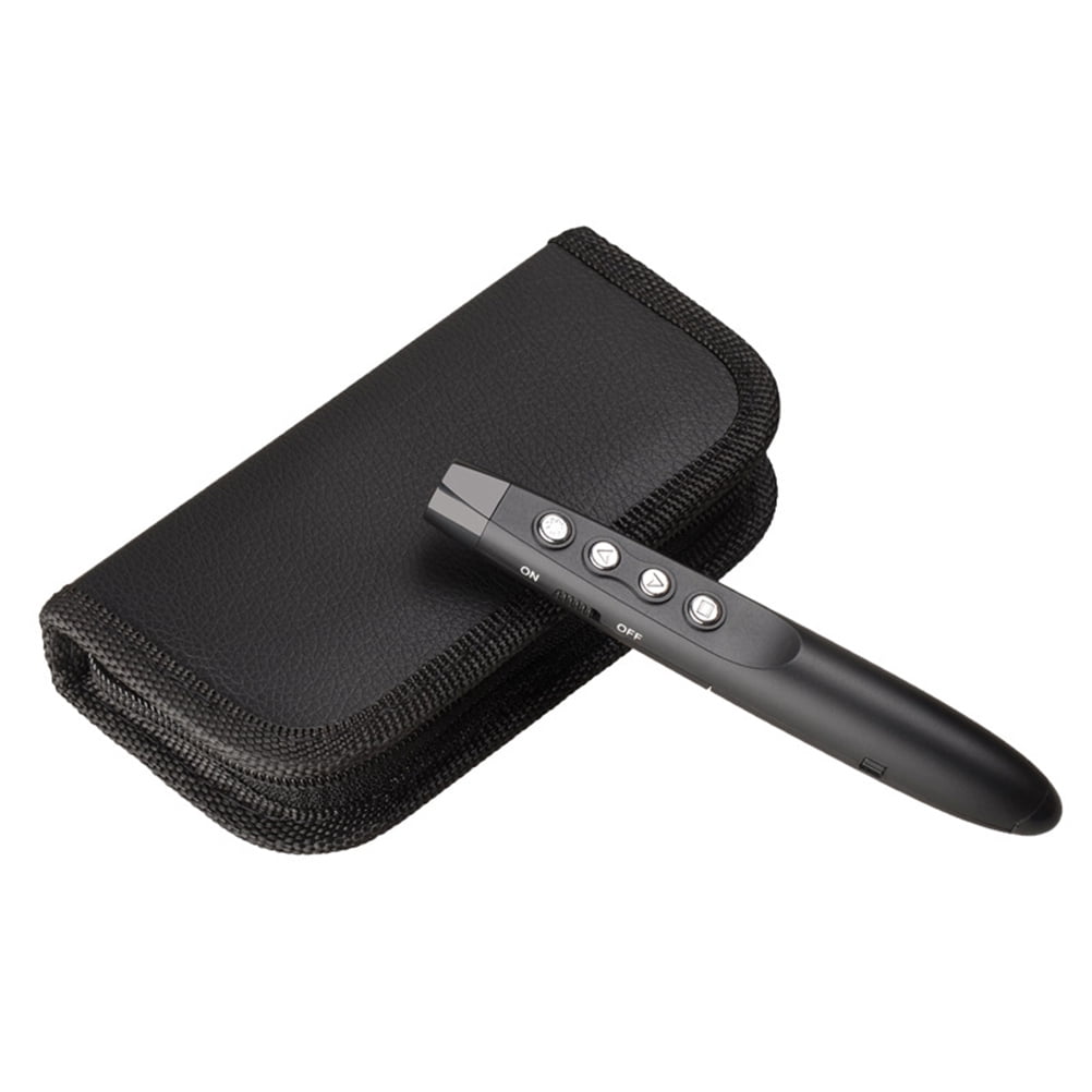 YARNOW 2.4GHz Wireless Presenter Pointer Powerpoint Clicker Presentation Pen No Battery (Black