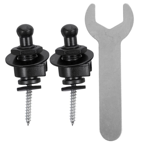 HOOWIFFY Yarnow Guitar Strap Buttons Metal 2 Pieces for Acoustic and Electric Guitars Replacement Accessories