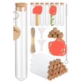 thumbnail image 1 of HOOWIFFY Yarnow Transparent Glass Test Tubes with Cork Stoppers, 30 Pieces, Versatile for Science, Crafts, Storage, 1 of 1