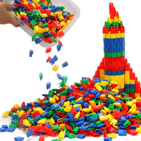 SKISUNO Building Blocks for Kids in Assorted Color Made of Safe Plastic Great for Educational Play 400pcs