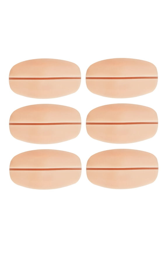 6PCS Silicone Shoulder Pads Non-slip Invisible Shoulder Pad Decompression Shoulder Pads Bra Silicone Shoulder Pad for Women Wearing Complexion