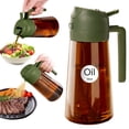 thumbnail image 1 of YARRAMATE 16oz/470ml Oil Sprayer for Cooking w/ Stickers, Dark Brown 2 in 1 Olive Oil Dispenser Bottle for Air Fryer, Salad, Frying, BBQ (Olive Green), 1 of 8